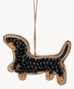 Ručně vyrobená vánoční ozdoba Dachshund