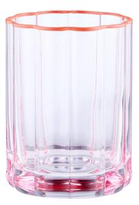 FIORI Sklenice na vodu 340 ml - růžová/oranžová