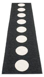 Černo-bílý vnitřní a venkovní běhoun 70x300 cm Vera Black – Pappelina