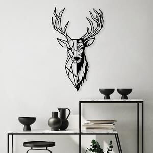 Wallity Nástěnná kovová dekorace Red Deer 2 černá