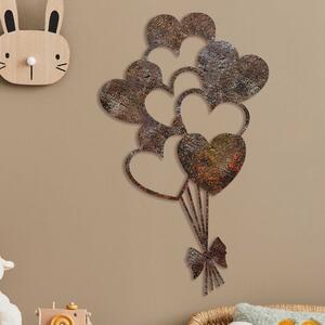 Wallity Nástěnná kovová dekorace Rusty Heart 1 vícebarevná