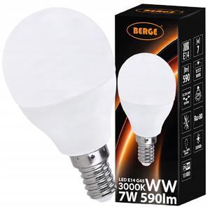 LED žárovka G45 - E14 - 7W - 580 lm - teplá bílá MILIO