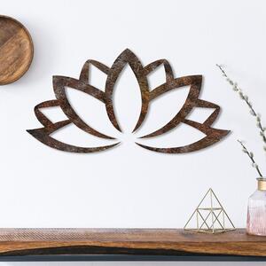 Wallity Nástěnná kovová dekorace Rusty Lotus vícebarevná