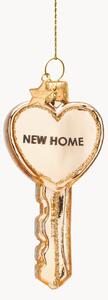 Ručně foukaná vánoční ozdoba Key New Home
