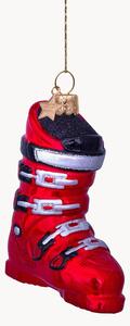 Ručně foukaná vánoční ozdoba Ski Shoe