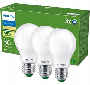 LED žárovka Philips E27 4W 2700K teplá bílá 3 ks