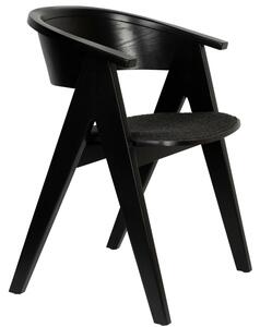 Černá dřevěná jídelní židle ZUIVER NDSM