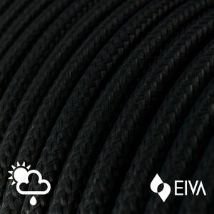 Creative cables EIVA snake, přenosná venkovní lampa, 5 m textilní kabel, vodě odolná objímka IP65 a zástrčka Barva: Černá
