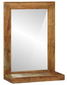 Koupelnové zrcadlo Hnědá 50 x 22 x 70 cm Masivní akátové dřevo