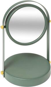 Zrcadlo Rond, otočné, s rámem ve tvaru fíku, zelené barvy – moderní design – ideální do každého interiéru – M-shop