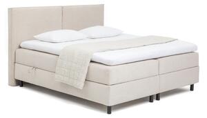 Béžová boxspring postel s úložným prostorem 160x200 cm Elva Bold – Bonami Selection