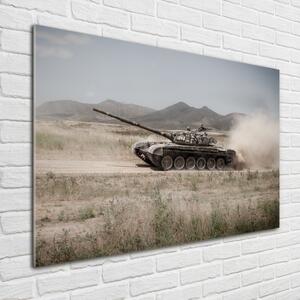 Foto obraz sklo tvrzené Tank na poušti osh-85502732
