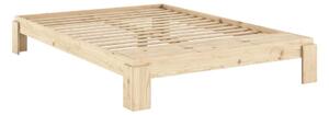 Dvoulůžková postel z borovicového dřeva s roštem v přírodní barvě 160x200 cm Layers – Karup Design