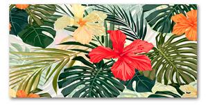 Foto obraz sklo tvrzené Havajské květiny osh-85640052