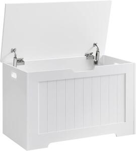 Lavice s úložným prostorem VASAGLE LHS11WT - truhla - bílá | 48x76x40 cm