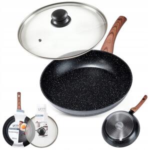 Tradiční pánev Vilde Black&Wood 26 cm granitová