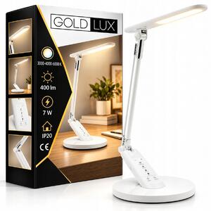 Stolní lampička Goldlux OPTIMUM bílá, výkon až 7 W