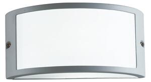 FAN I-AUSTIN-AP SIL Venkovní nástěnné svítidlo Austin, stříbrné, 1 x E27, IP54, 25 x 13 x 12 cm - FANEUROPE