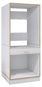 SKŘÍŇKA NAD PRAČKU, bílá, medový dub, 67/162/68 cm MID.YOU - Víceúčelové skříně, Online Only