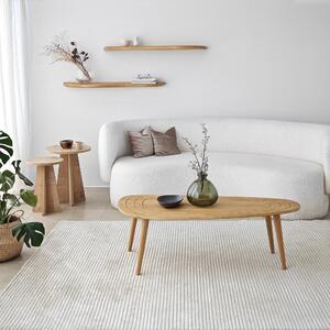 Kalune Design Sada 2 ks nástěnných polic WAVY dub