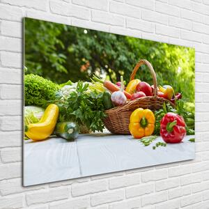 Foto obraz skleněný horizontální Koš zeleniny osh-86208053