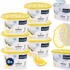 6x Pohlcovač VLHKOSTI odvlhčovač vzduchu do místností CITRONOVÝ kontejner