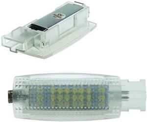 Zrcadlo do make-upu s LED osvětlením - 2x SMD LED - studená bílá barva - snadná instalace (Plug & Play) - ideální pro domácí použití, oslavy a cestování