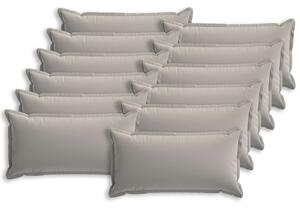 Povlak na polštář 12 ks HOUTEN Šedá 40 x 80 cm Polyester
