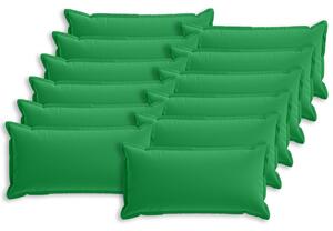 Povlak na polštář 12 ks HOUTEN Zelená 40 x 80 cm Polyester