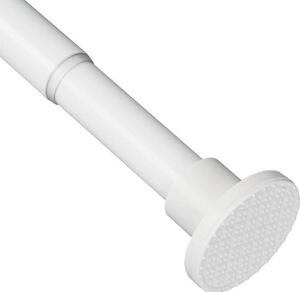 Závěsná tyč na sprchový závěs, roztažitelná, 70-255 cm, s protiskluzovou úpravou, z nerezové oceli, bez nutnosti vrtání, snadná instalace, napínací tyč
