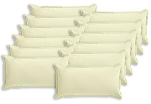Povlak na polštář 12 ks HOUTEN Krémová 40 x 80 cm Polyester