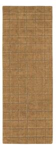 Okrově žlutý ručně tkaný vlněný běhoun 80x230 cm Mosaic Ochre – Lorena Canals
