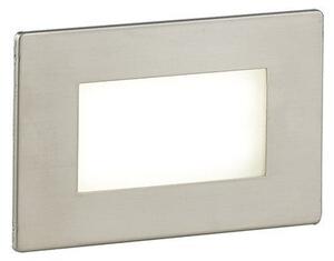 FAN INC-BOLT-503S Zápustné venkovní svítidlo LED Bolt, bílá/nikl/polykarbonát, 3 W, 200 lm, 3000 K, IP65, senzor, 10,7 x 3,25 x 6,7 cm - FANEUROPE