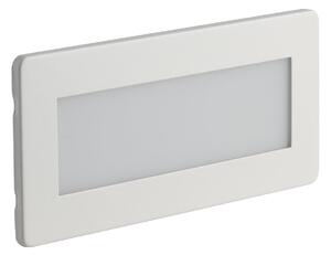 FAN INC-BOLT-506CCT Zápustné venkovní svítidlo LED Bolt, bílá/nikl/polykarbonát, 5 W, 350 lm, CCT, IP65, 18,1 x 4,7 x 8,1 cm - FANEUROPE
