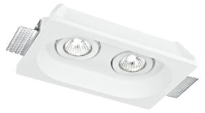 FAN INC-MORGANA-Q2 Zápustné svítidlo Morgana, nastavitelné, bílé, 2 x GU10, 25,5 x 15,5 x 5,5 cm - FANEUROPE