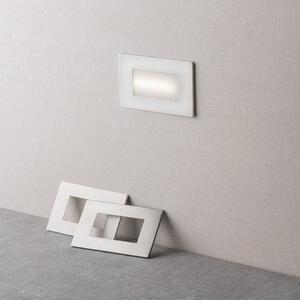 FAN INC-BOLT-503CCT Zápustné venkovní svítidlo LED Bolt, bílá/nikl/polykarbonát, 3 W, 350 lm, CCT, IP65, 10,7 x 3,25 x 6,7 cm - FANEUROPE