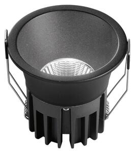 FAN INC-QUARK-R12-NER Zápustné svítidlo LED Quark, hliník, černé, COB, 12 W, 1300 lm, CCT, 8,5 x 8,5 x 8 cm - FANEUROPE