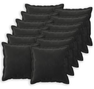 Povlak na polštář 12 pcs HOUTEN Černá 50 x 50 cm Samet