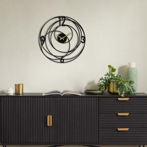 Wallity Nástěnné kovové hodiny Clock Big Bang černá