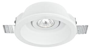 FAN INC-MORGANA-R1 Zápustné svítidlo Morgana, nastavitelné, bílé, 1 x GU10, 15 x 6 cm - FANEUROPE