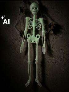 Sinsay - Halloweenská závěsná dekorace ve tvaru kostry - bílá