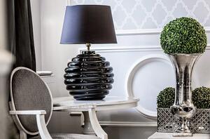 4concepts Designová stolní lampa SAINT TROPEZ BLACK Barva: Černo-bílá