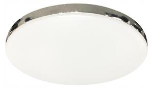 LED stropní svítidlo Stropní svítidlo kulatý chromové, 15W, 4000K, IP44, do obývacího pokoje, koupelny