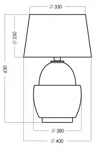 4concepts Designová stolní lampa ARIEL ANTHRACITE SILVER Barva: Bílá