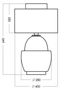 4concepts Designová stolní lampa ARIEL AMBER