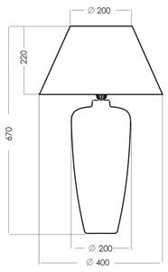 4concepts Designová stolní lampa BILBAO Barva: Černá
