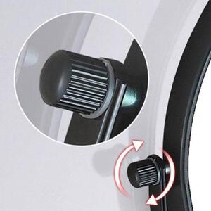 Zrcadlo do make-upu – toaletní zrcadlo – pro nanášení make-upu – nastavitelný úhel – průměr 20 cm – černá barva
