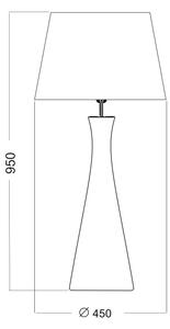 4concepts Designová stolní lampa CHIANTI LAVENDER Barva: Bílá