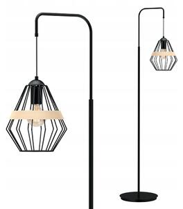Stojací lampa Milagro CLIFF E27 60 W černá
