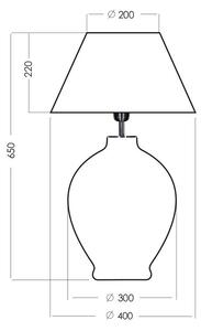 4concepts Designová stolní lampa CAPRI Barva: Bílá